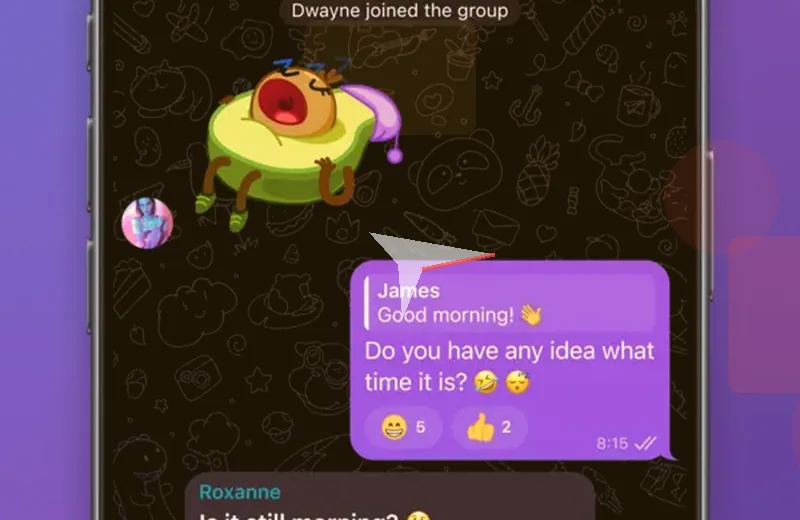 快速消息功能示意图